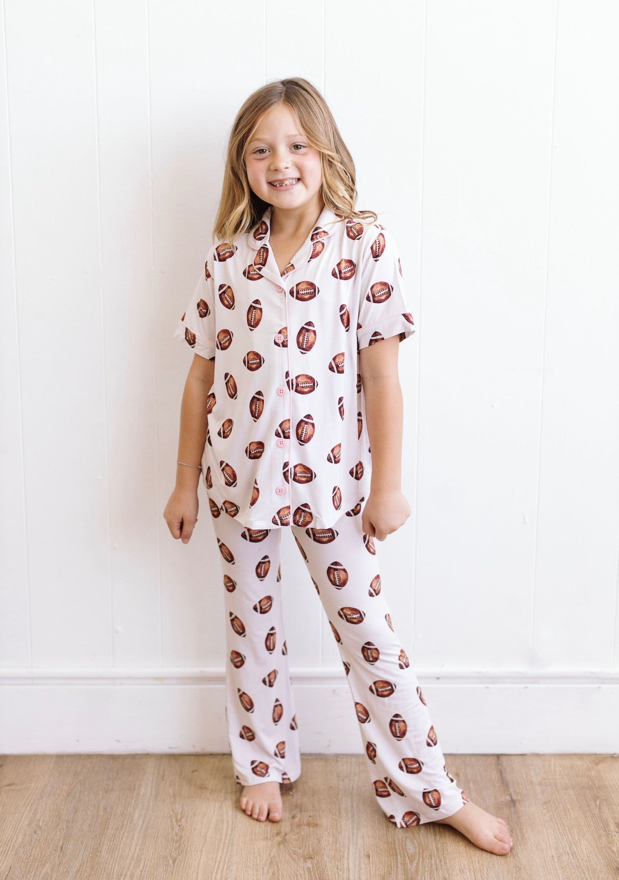 Vintage Football Girls Flare Lounge Set