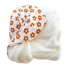 Load image into Gallery viewer, Tan Floral Ribbed Plush Blanket
