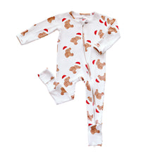 Load image into Gallery viewer, Santa Ribbed Bear Convertible Onesie
