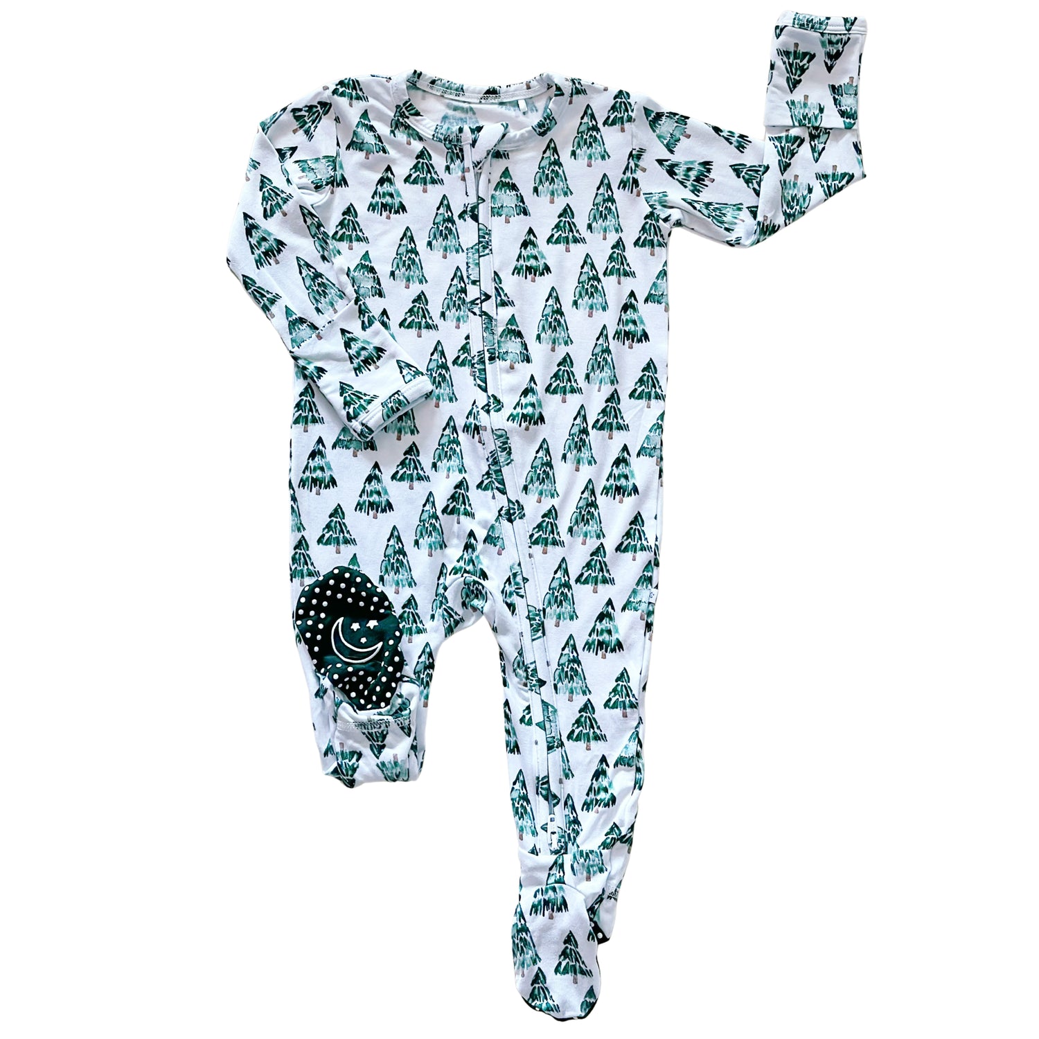 Evergreen Footed Onesie