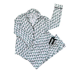 Women's Evergreen Button Down Pajama Set