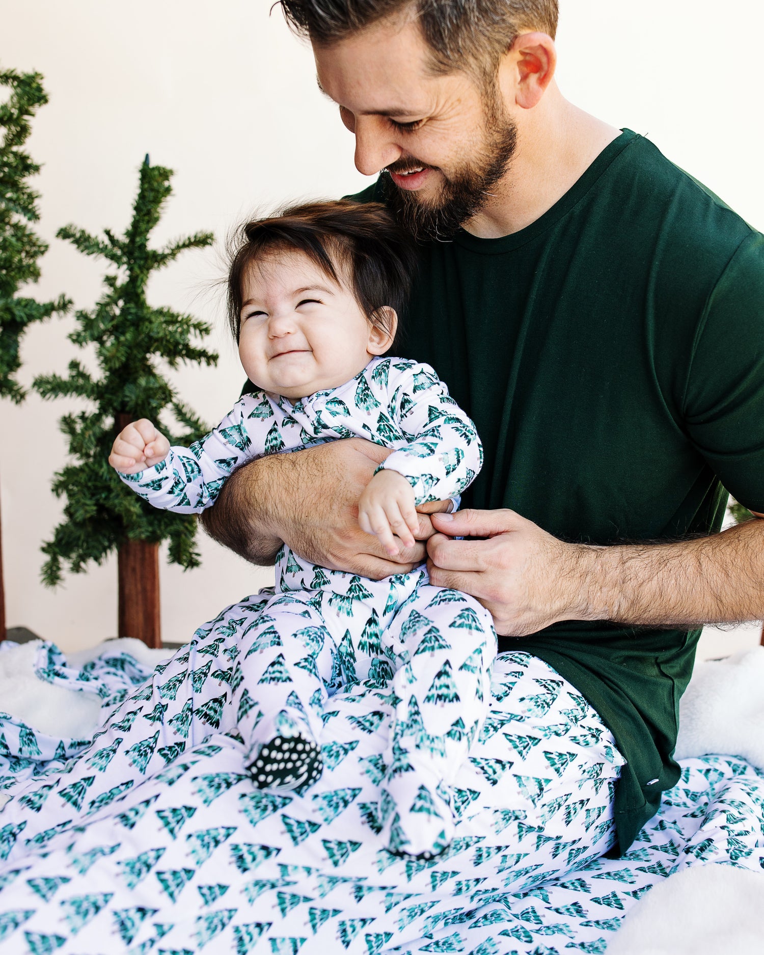 Evergreen Footed Onesie