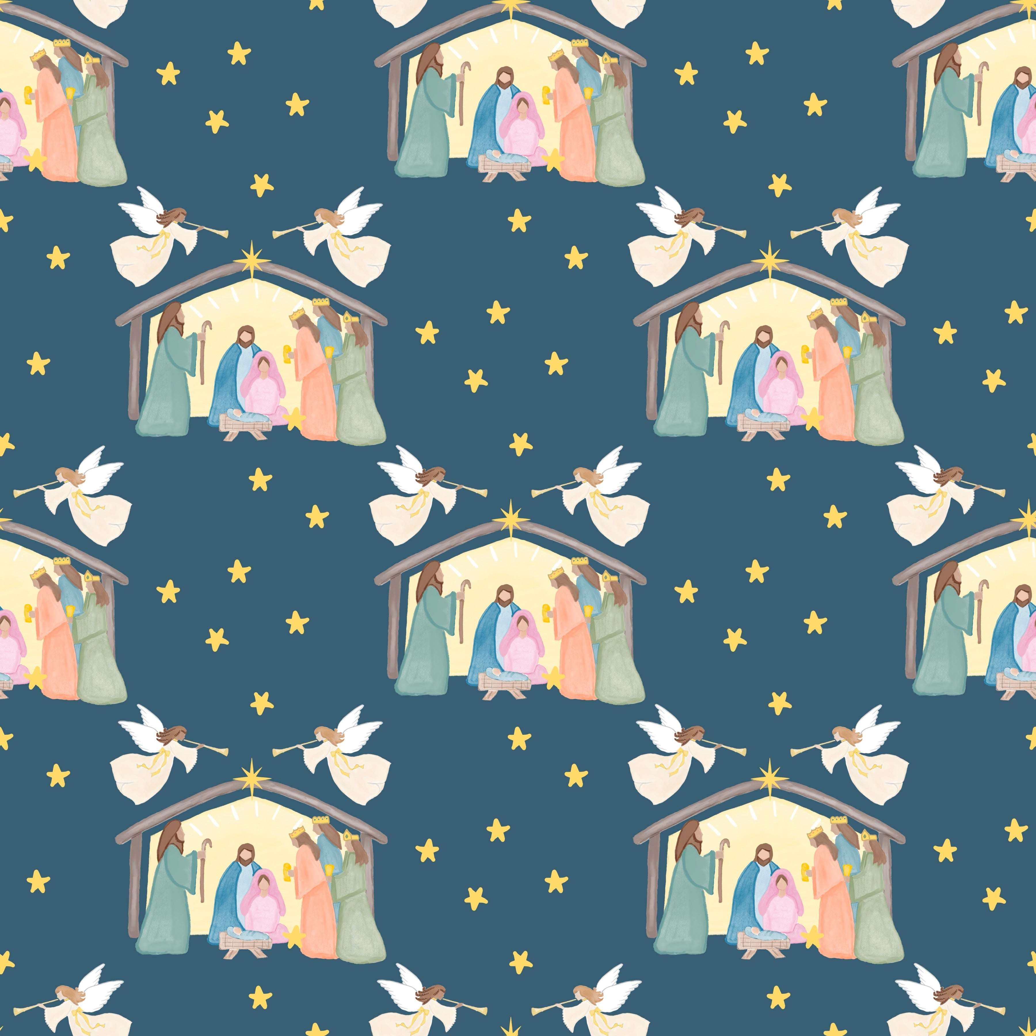 Nativity Zipper Onesie