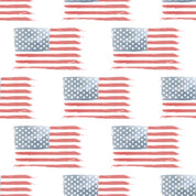 American Flag Ruffle Short Set