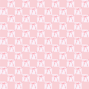 Pink Check with Bows Two Piece Pajama Set