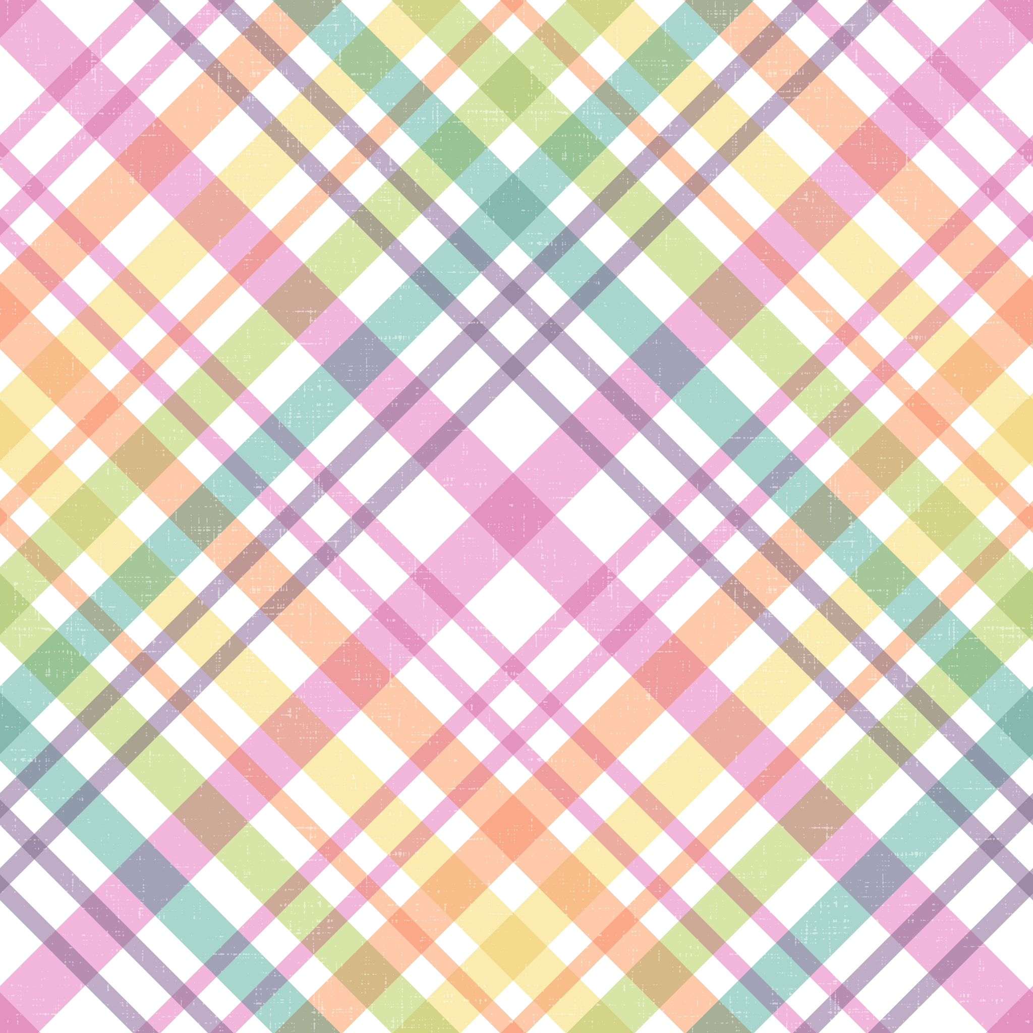 Pastel Plaid Two Piece Pajama Set