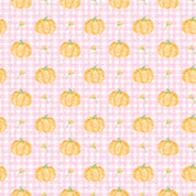 Pink Gingham Pumpkin Two Piece Set