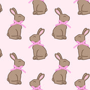 Pink Chocolate Bunny Women's Short Set