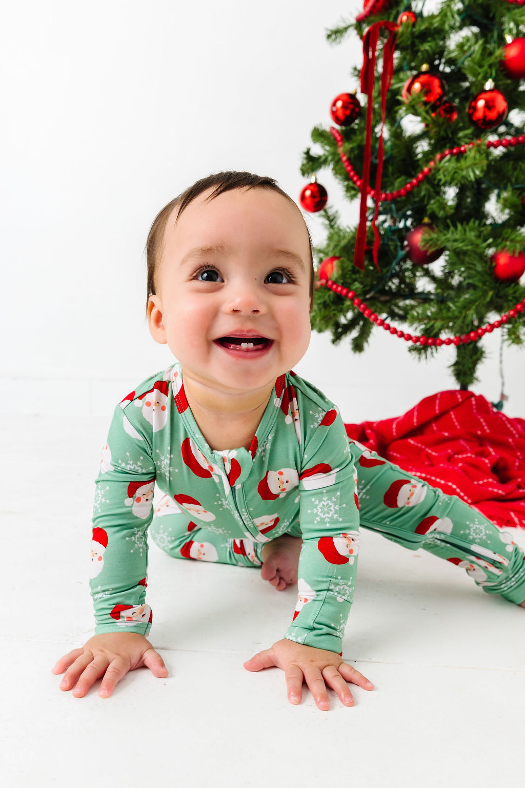 Old Saint Nick Zipper Onesie
