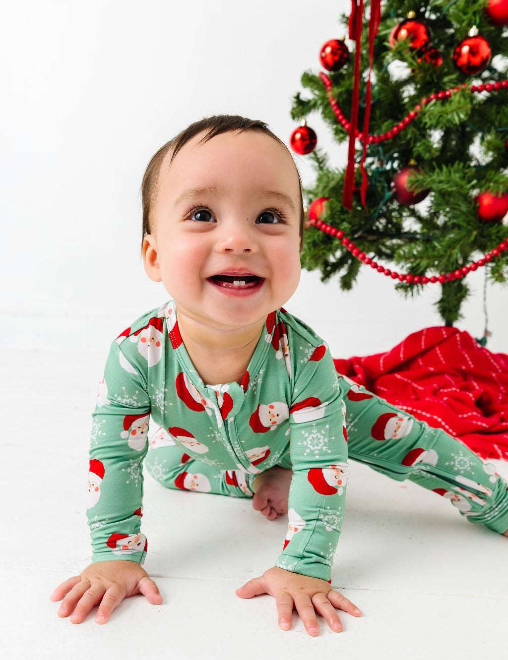 Old Saint Nick Zipper Onesie