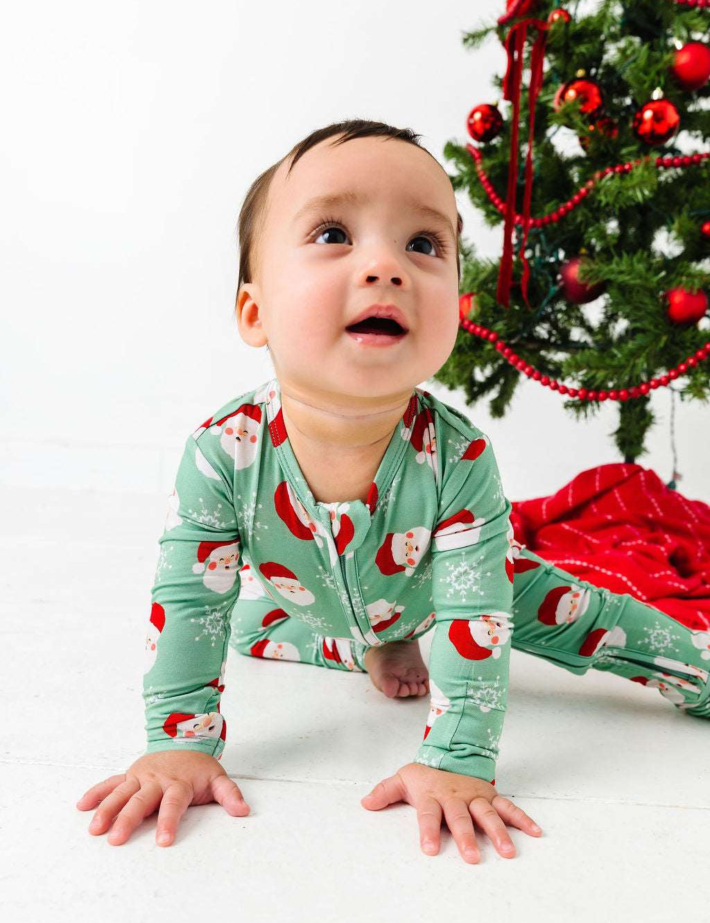 Old Saint Nick Zipper Onesie
