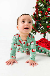 Old Saint Nick Zipper Onesie