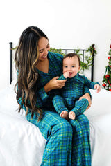 Evergreen Plaid Women's Flare Set