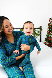 Evergreen Plaid Women's Flare Set