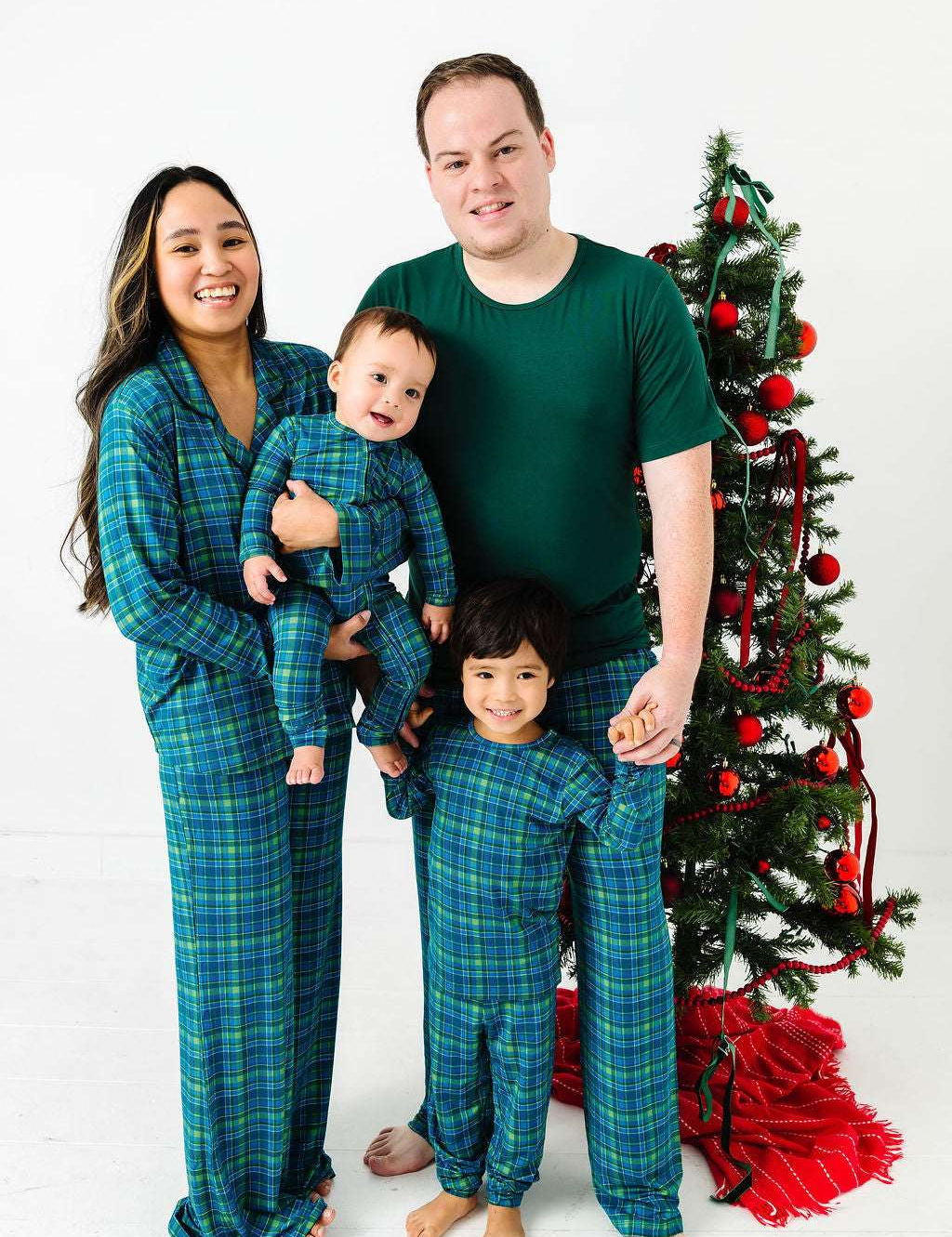 Evergreen Plaid Men's Pajama Set