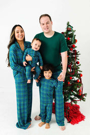 Evergreen Plaid Men's Pajama Set