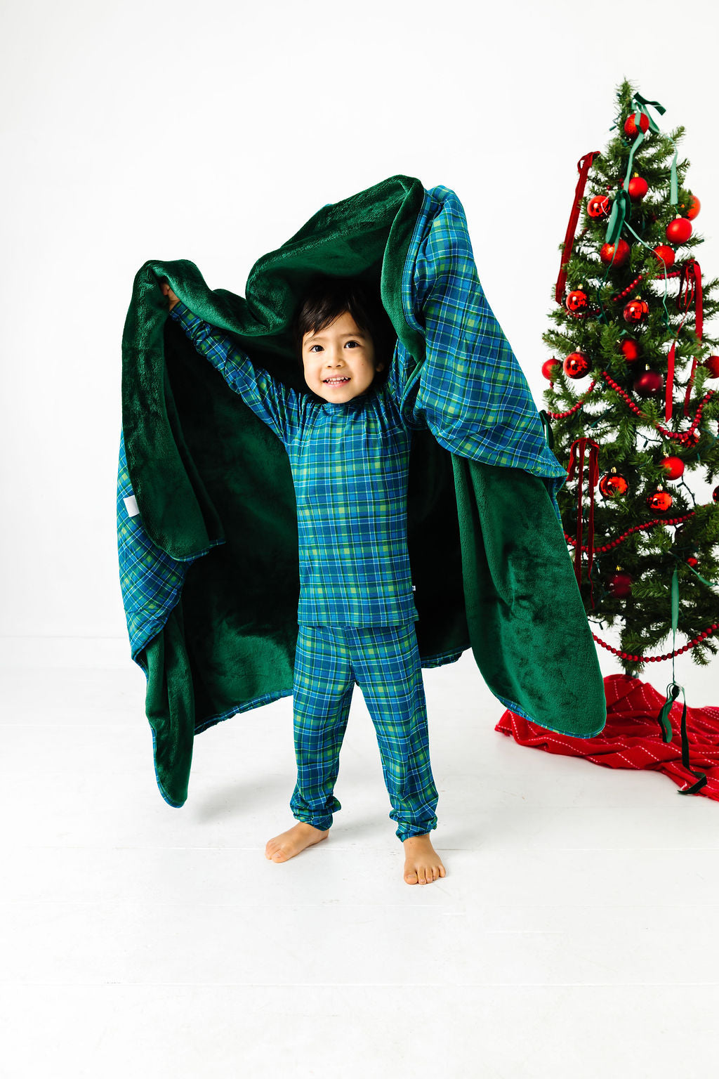 Evergreen Plaid Two Piece Pajama Set