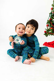 Evergreen Plaid Two Piece Pajama Set