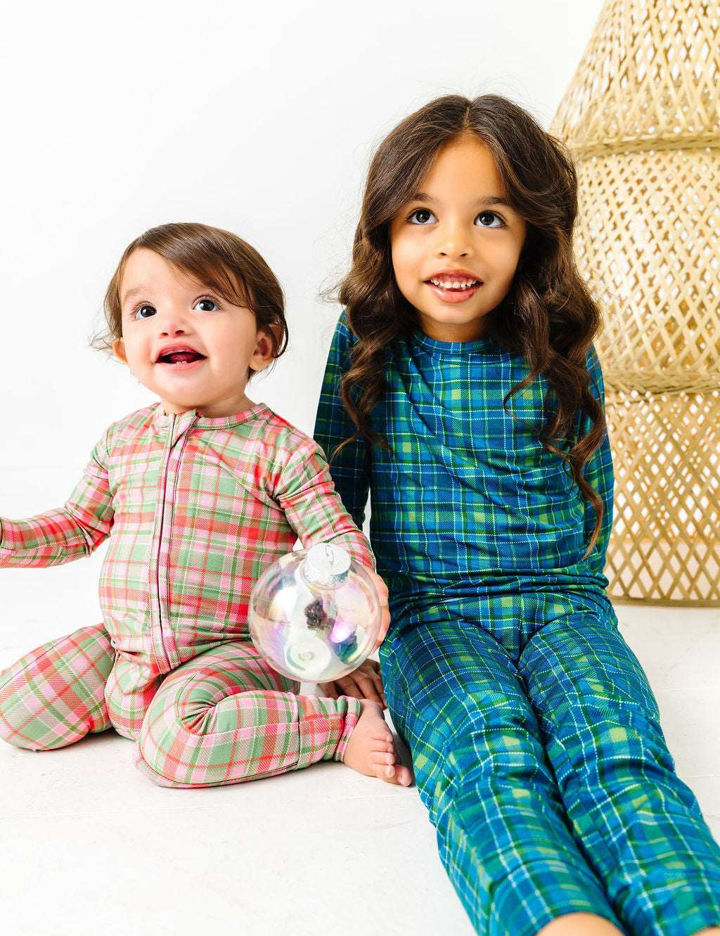 Evergreen Plaid Two Piece Pajama Set