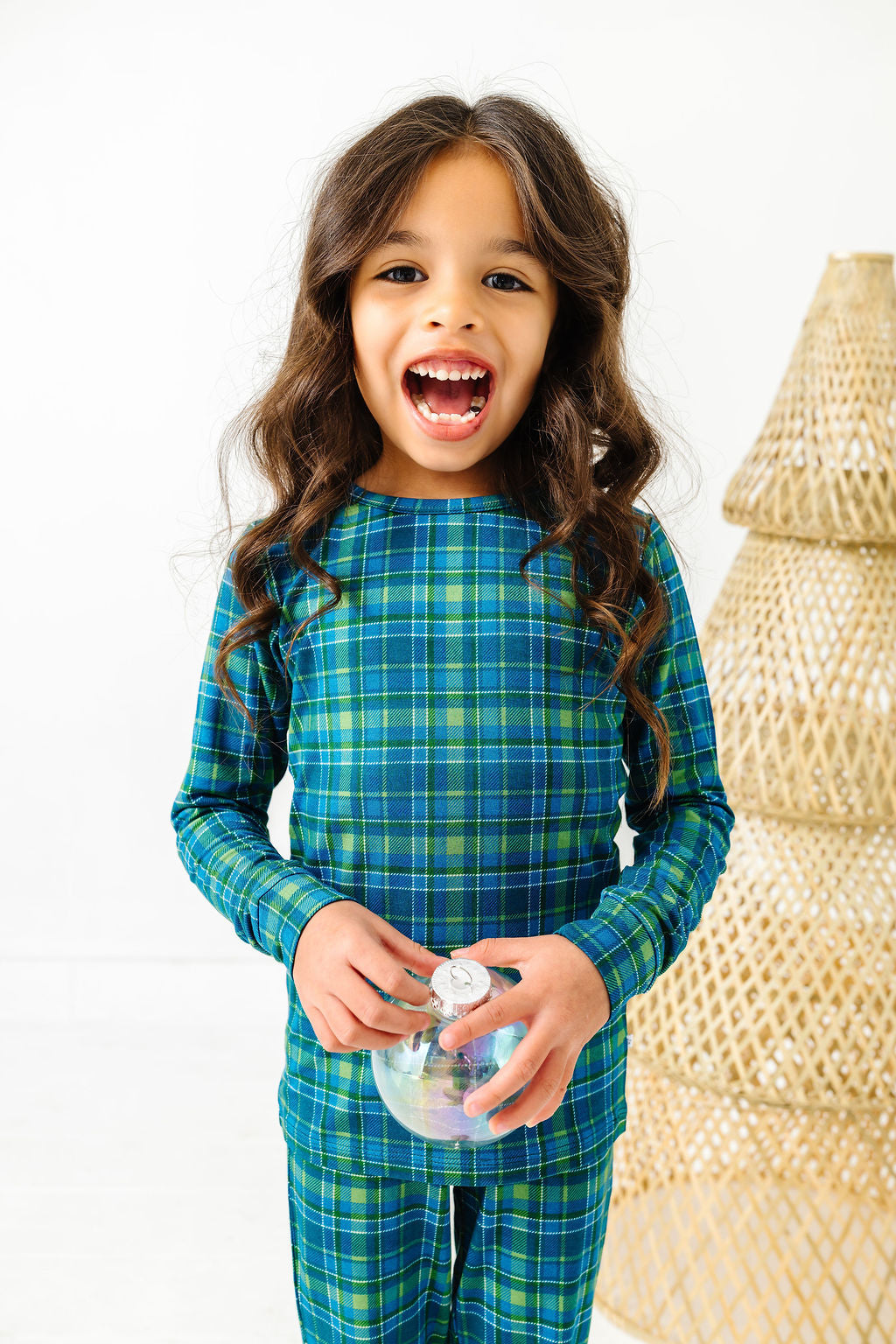 Evergreen Plaid Two Piece Pajama Set