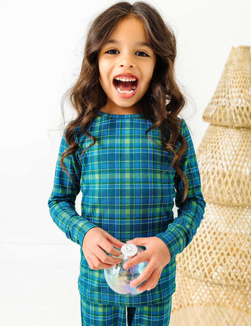 Evergreen Plaid Two Piece Pajama Set