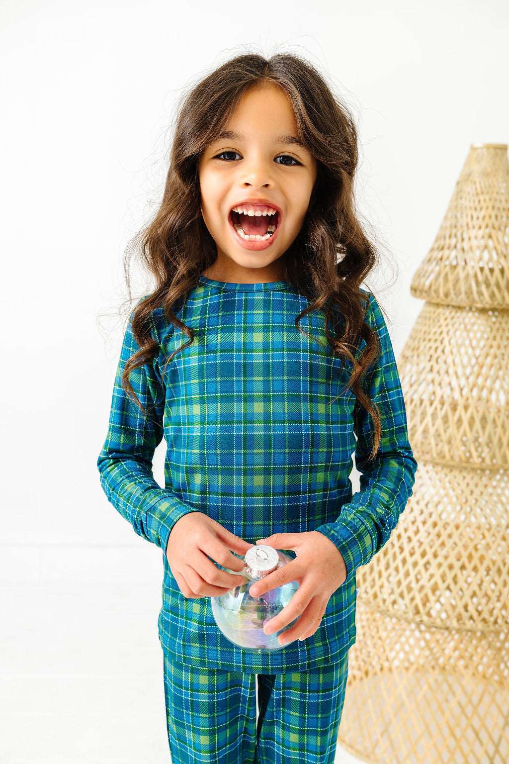 Evergreen Plaid Two Piece Pajama Set