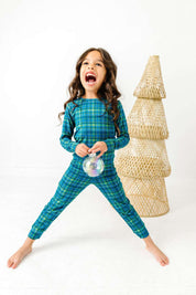 Evergreen Plaid Two Piece Pajama Set