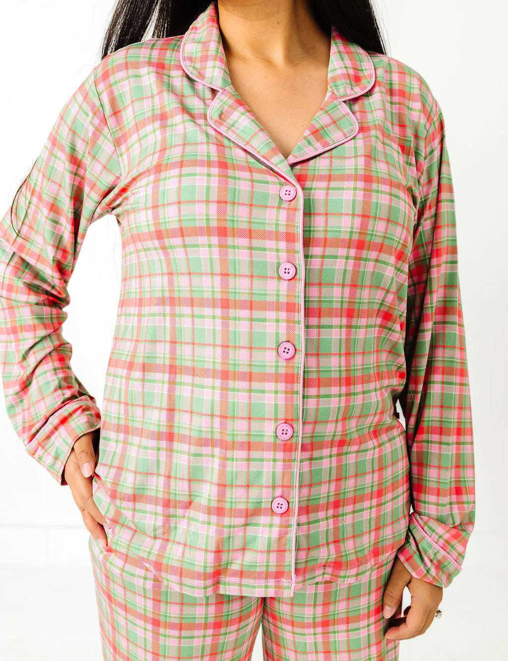 Sugarplum Plaid Women's Flare Set