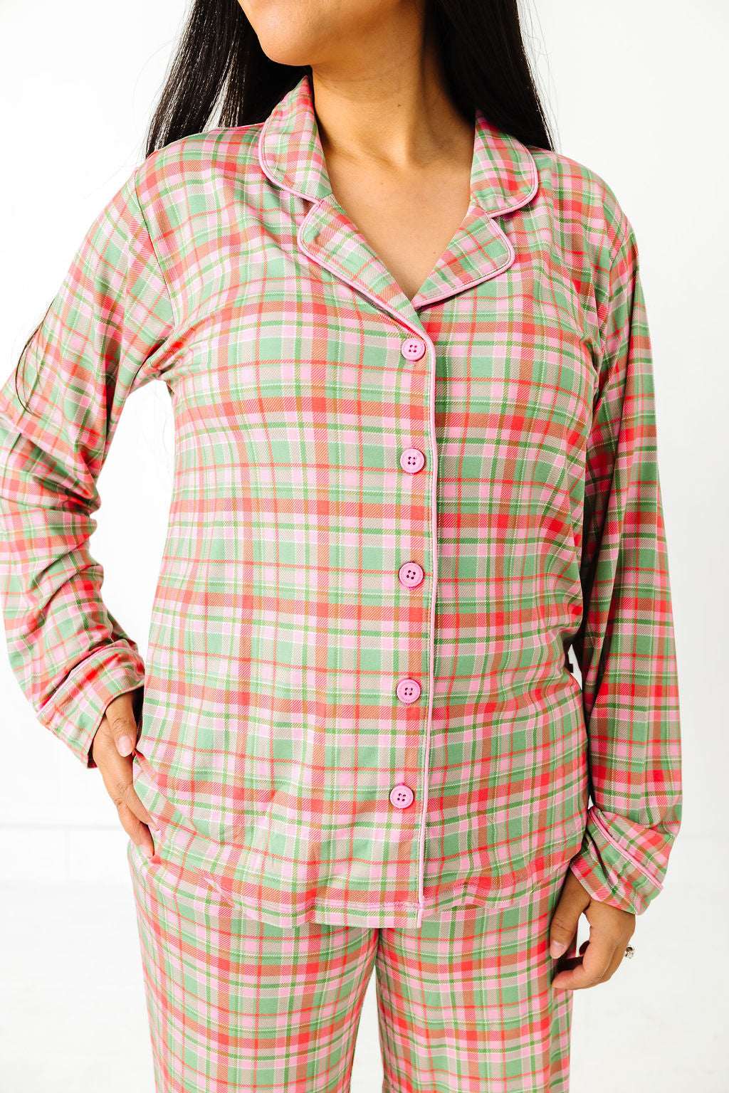 Sugarplum Plaid Women's Flare Set