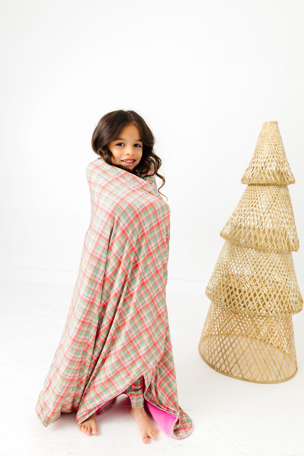 Sugarplum Plaid Plush Blanket