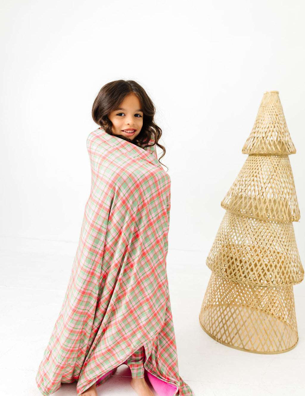 Sugarplum Plaid Plush Blanket