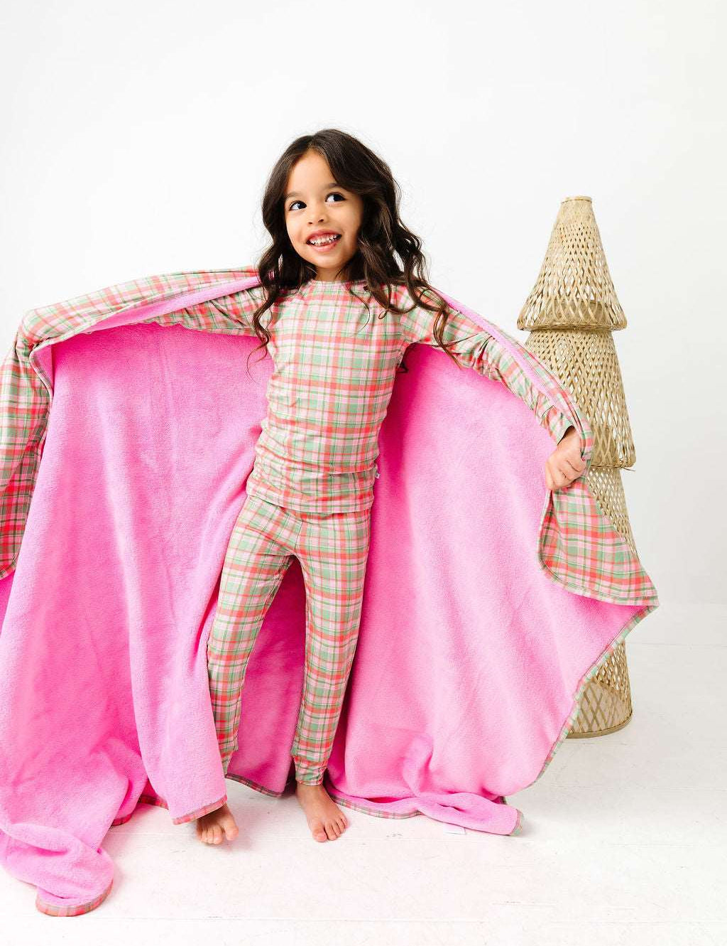 Sugarplum Plaid Plush Blanket