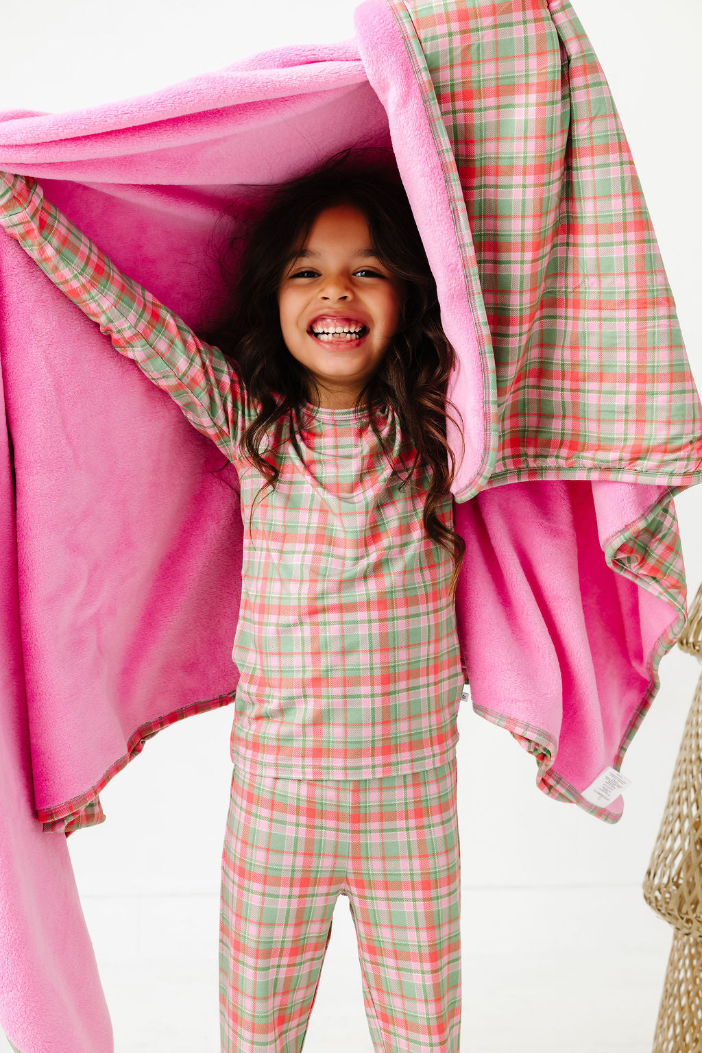 Sugarplum Plaid Plush Blanket