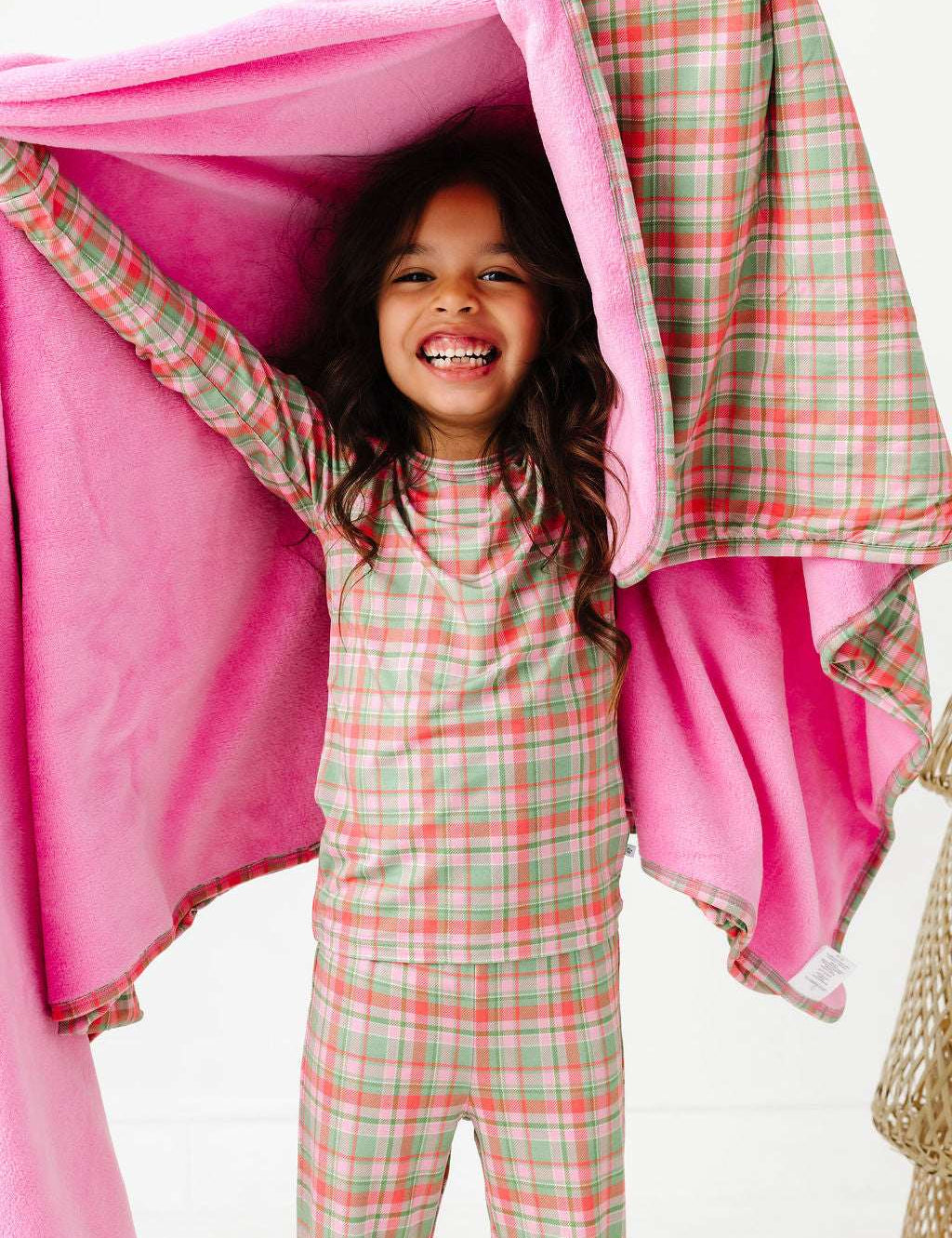 Sugarplum Plaid Plush Blanket