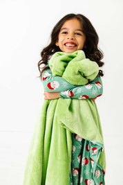 Old Saint Nick Plush Blanket