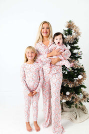 Gingerbread and Bows Two Piece Pajama Set