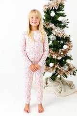 Gingerbread and Bows Two Piece Pajama Set