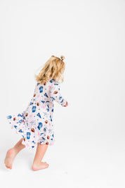 LPC X Jonathan Taylor Pink Ruffle Twirl Dress- PREORDER Ships in December