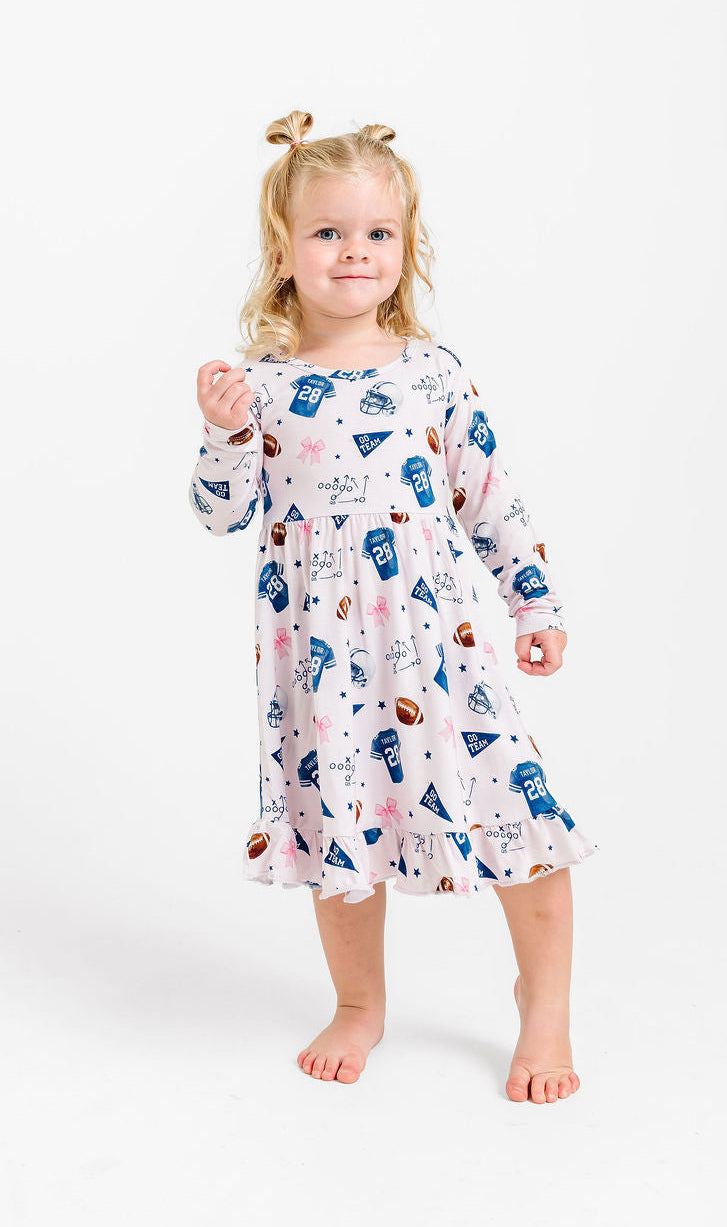 LPC X Jonathan Taylor Pink Ruffle Twirl Dress- PREORDER Ships in December