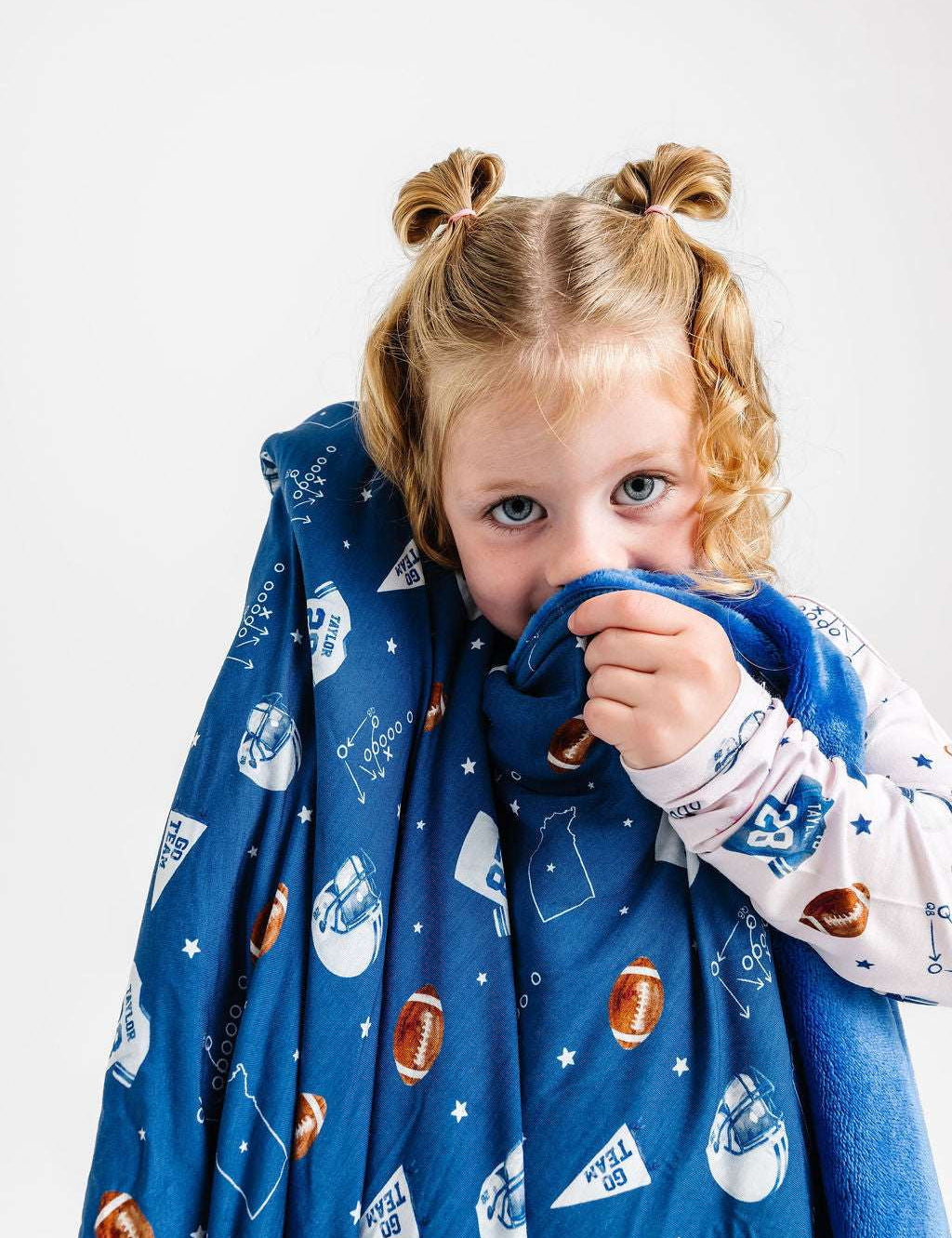 LPC X Jonathan Taylor Blue Plush Blanket- PREORDER Ships in December
