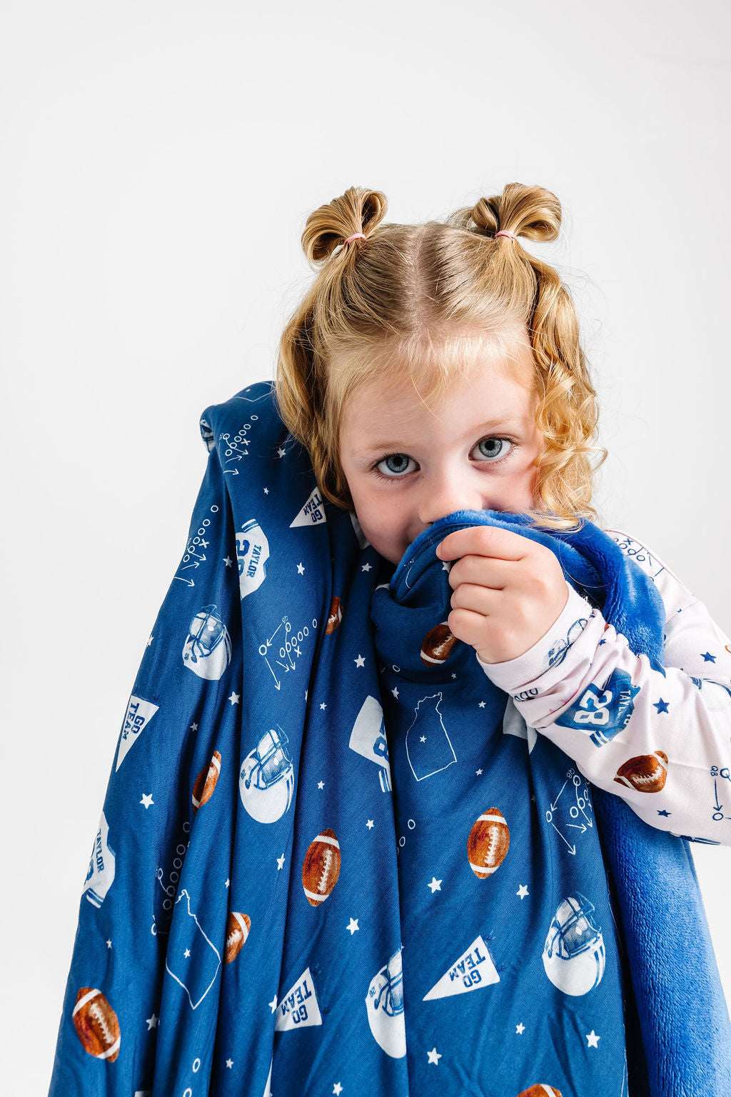 LPC X Jonathan Taylor Blue Plush Blanket- PREORDER Ships in December