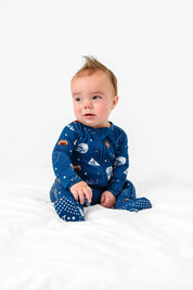 LPC X Jonathan Taylor Blue Zipper Onesie- PREORDER Ships in December