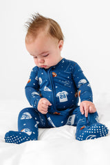 LPC X Jonathan Taylor Blue Zipper Onesie- PREORDER Ships in December