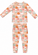 Harvest Pumpkins + Harvest Trucks Two Piece Pajama Set