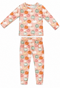 Harvest Pumpkins + Harvest Trucks Two Piece Pajama Set