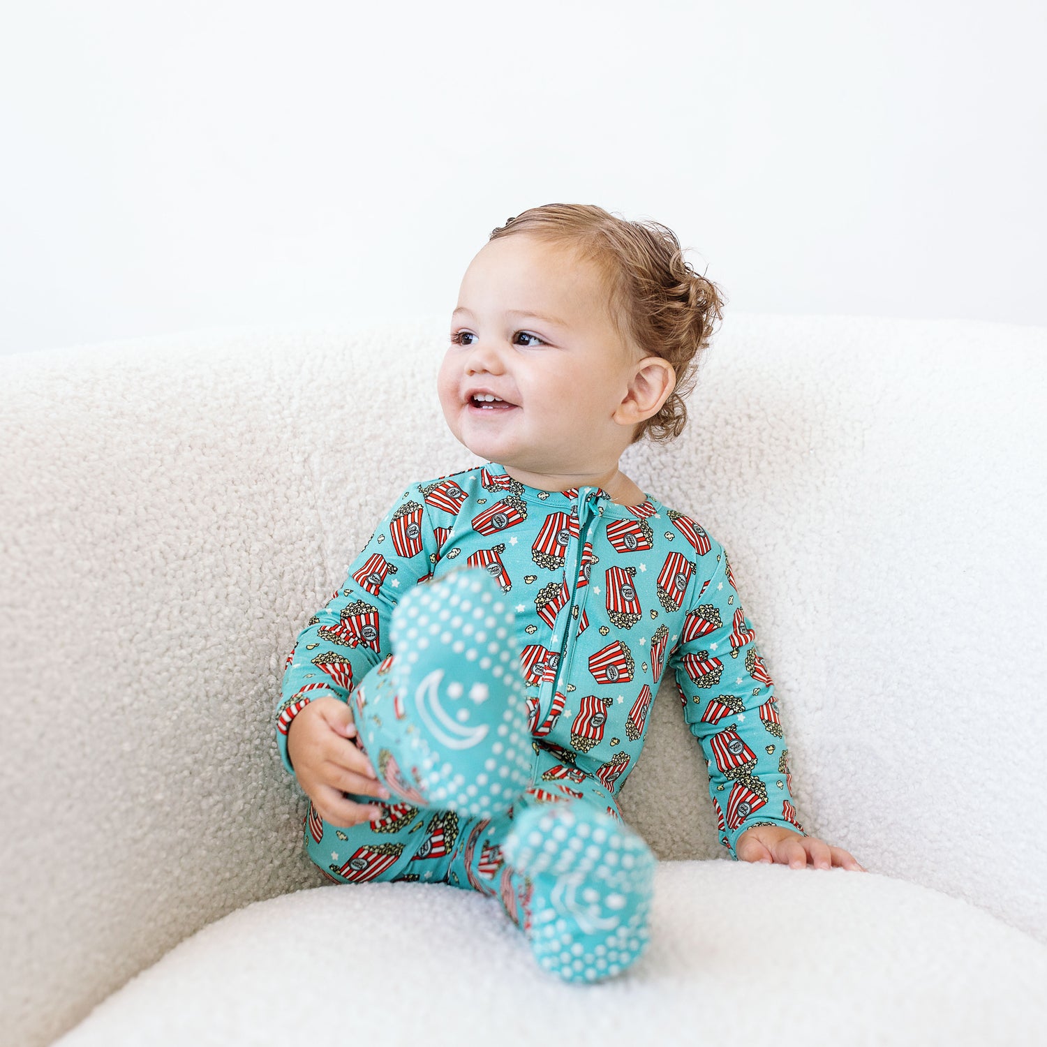 Popcorn Footed Onesie