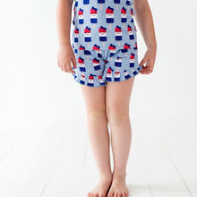 Load image into Gallery viewer, Patriotic Popsicle Ruffle Short Set
