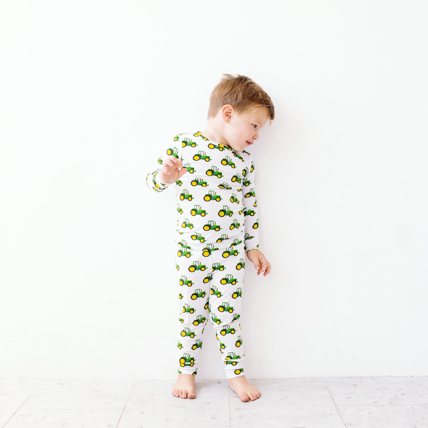 Tractor Two Piece Pajama Set