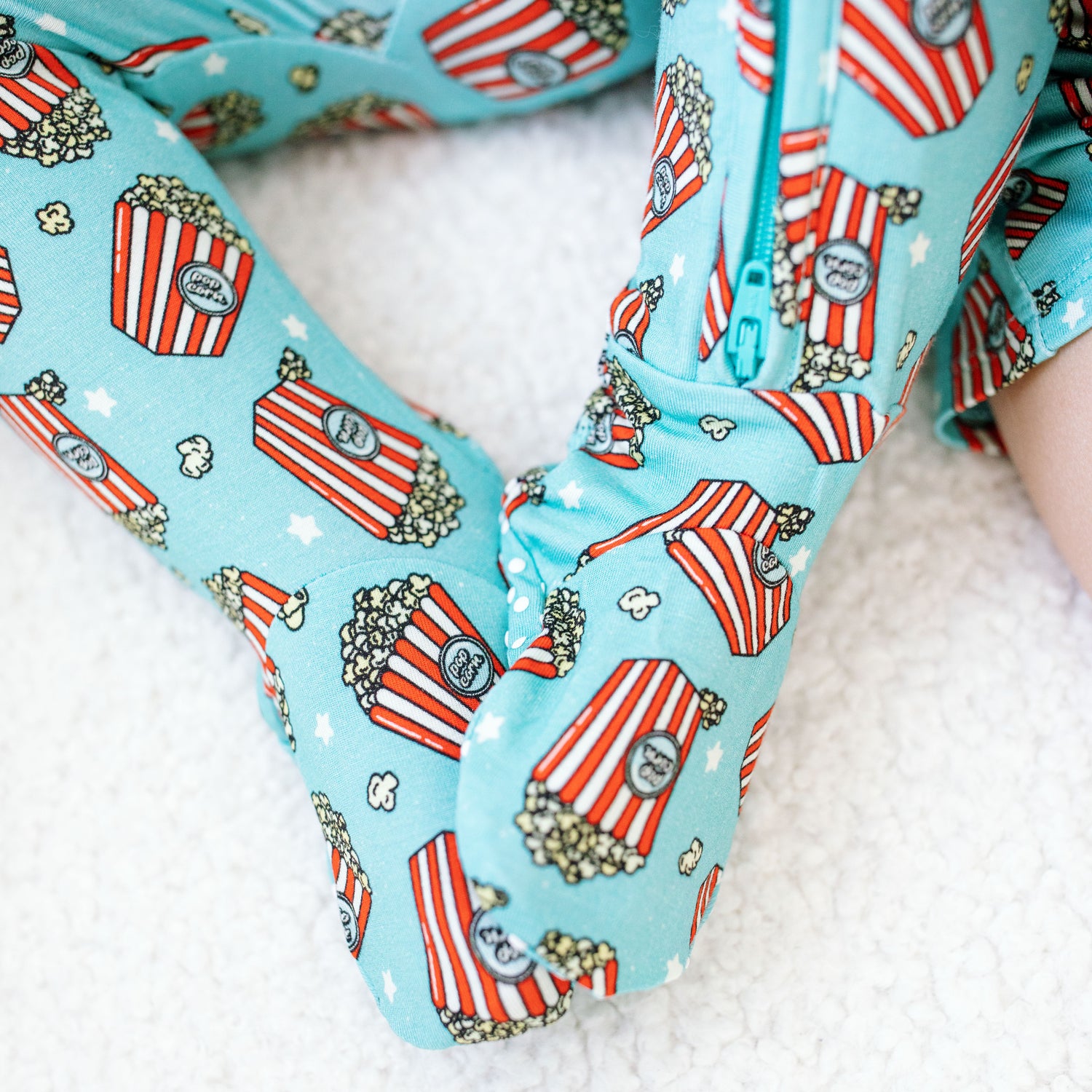 Popcorn Footed Onesie
