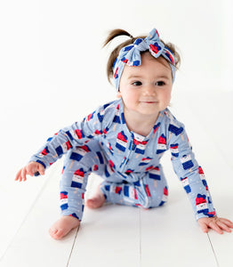 Patriotic Popsicle Knot Bow